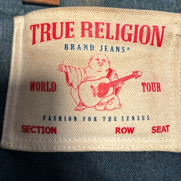 EUC True Religion Leather Handles & Crossbody Adjustable Strap Mini Bag - Picture 2 of 6